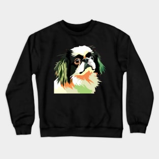 Japanese Chin Pop Art - Dog Lover Gifts Crewneck Sweatshirt